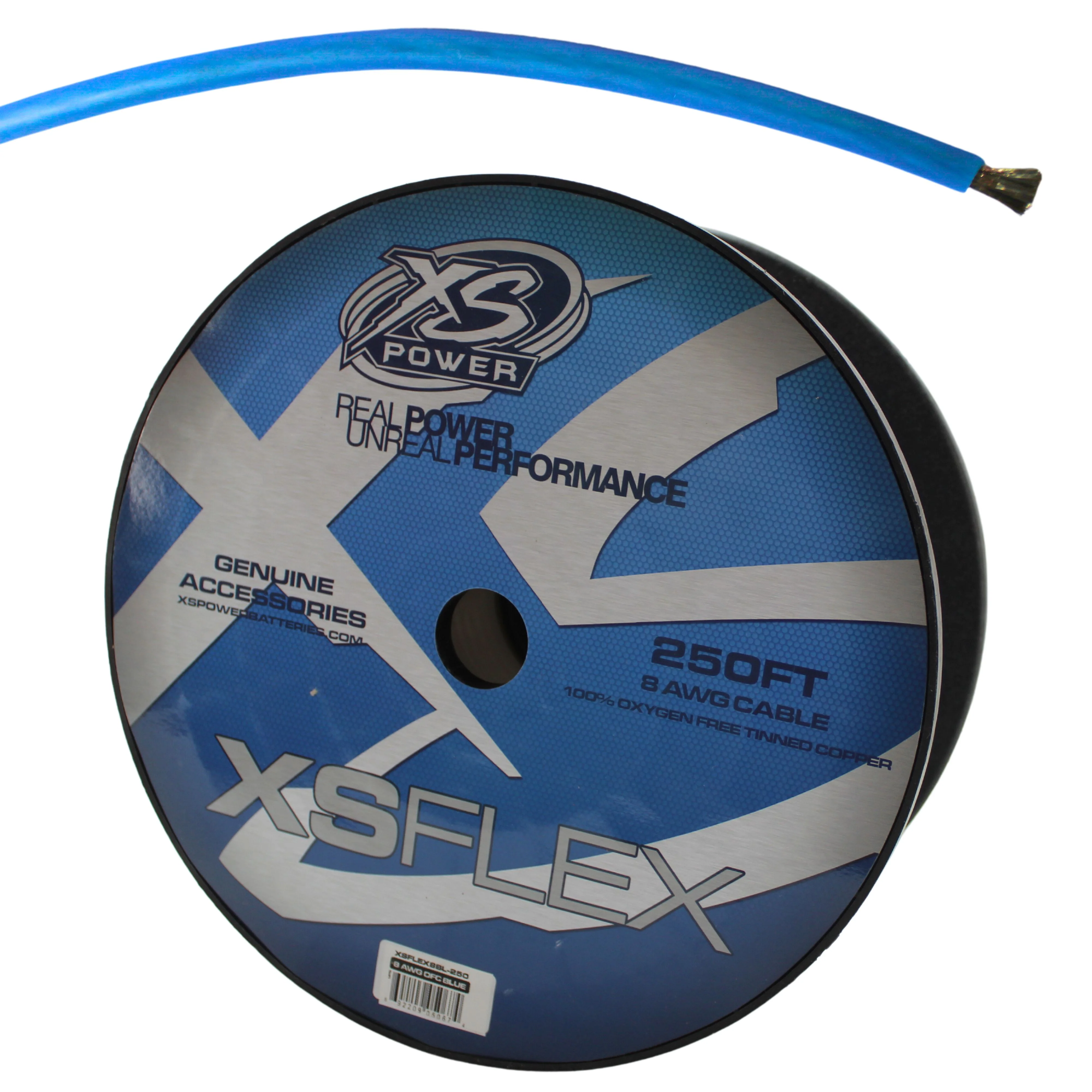 XS Power 8 AWG 100% OFC XS Flex Power/Ground Wire Blue Lot Cut By The Foot - Image 2